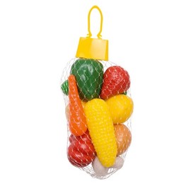 Dantoy Fruits and Vegetables, Role Play for Kids Pretend Food Set with 10 Pieces, Made in Denmark