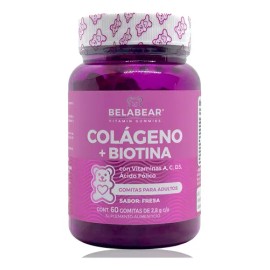 Colágeno + Biotina 60 Gomitas Belabear Vitamina A C D