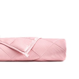 YnM Kids Bamboo Weighted Blanket â 100% Natural Bamboo Viscose Oeko-Tex Certified Material with Premium Glass Beads (Pink, 41''x60'' 10lbs), Suit for One Person(~90lb) Use on Twin Bed