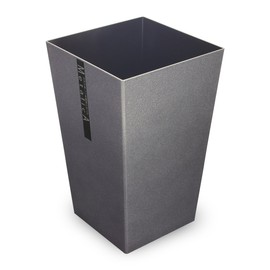 TATSU-CRAFT Dust Box, Metallica, M Angle, Metallica, SV, Silver, 2.7 gal (6.7 L), Trash Can, Stylish, Outdoor, No Lid, Kitchen, Living Room, Slim, Pail, No Lid, Metallic Color, Interior Goods, Made in