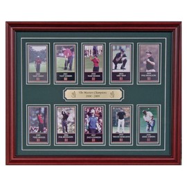 Masters Tournament champions 2000 thru 2009 Framed