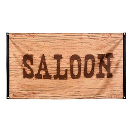 Boland 10201742 Bol54352 Wild West Cowboy Saloon Flag Party Celebration Decoration, Adult, Multi-Coloured