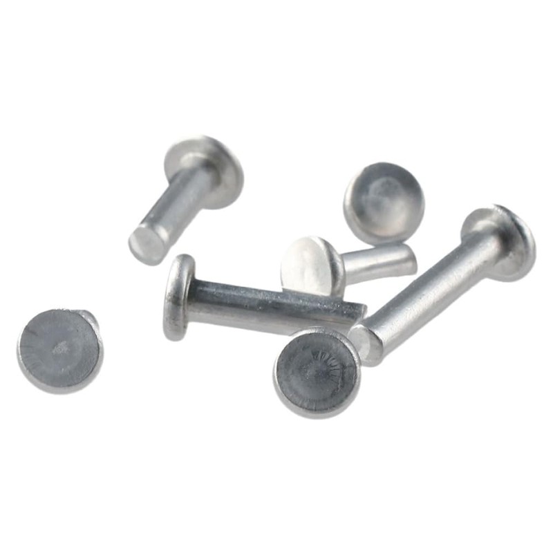 Fudeshe Solid Rivets Aluminum Rivets 350pcs Aluminum Hand-Driven M4 Kit