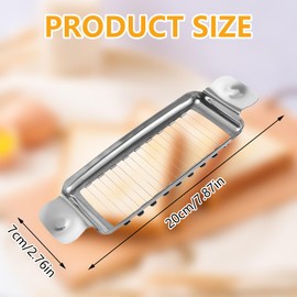 QIYUDA 1 Pcs Butter Slicer Cutter Stainless Steel, Slicers Multipurpose Butter Single Stick for Squares