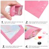 FUNFERY Funfery 100 pcs Pink Smell Proof Mylar Holographic Bags