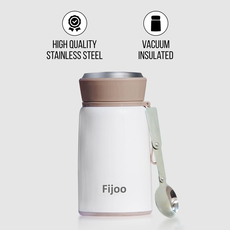Fijoo 27oz Stainless Steel Double Wall Thermo Food Jar +