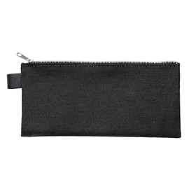 Veloflex 2726000 Bank Bag DIN Long/Transport Bag/Wallet/Robust Textile/Metal Zip/Black