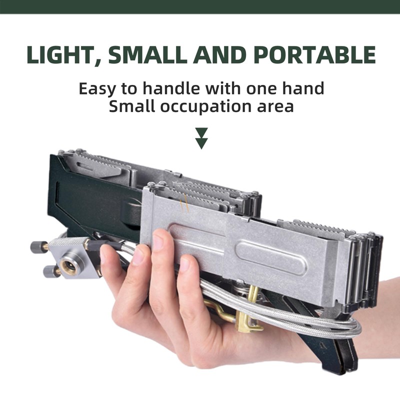 BRS-32 Portable Foldable Camping Stove Expandable Double Cooktop - Easy