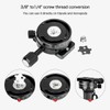 Koolehaoda Panorama Tripod Head 360 Degree Rotation Panoramic Head Aluminium