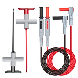 Goupchn 2PCS Multimeter Test Leads 4mm Banana Plug Male to Male with Puncture Probes Wire-Piercing Test Clip Tool for Multimeter Testing Automotive Car Repairing