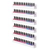 FEMELI Nail Polish Wall Rack: 6 Shelves 15 Inch White