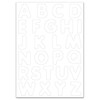 Ursus 43120099 Blank Magnetic Letters, White, Pack of 100, Approx.