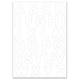 Ursus 43120099 Blank Magnetic Letters, White, Pack of 100, Approx. 3.2-4.3 cm, for DIY Design, Educational Fun for Boys and Girls, Ideal as a Gift for School Enrolment, Colourful
