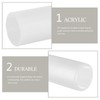 Doitool Acrylic Singing Bowl Mallet : White 7.68 Inch Crystal
