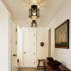 OTeedo 2 Pack Modern Semi Flush Mount Ceiling Light,Hexagon Flush