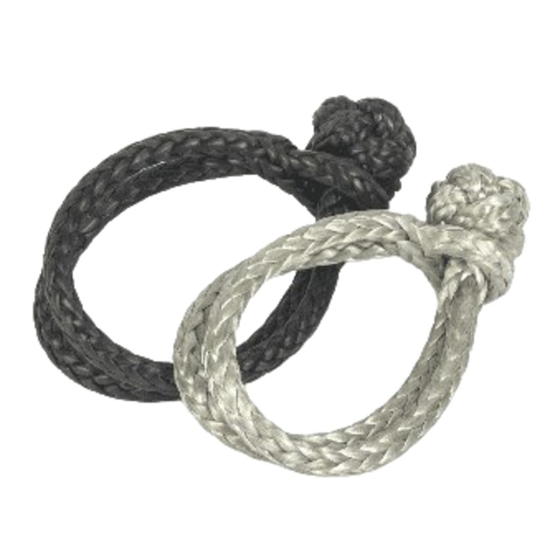 New Marine Dyneema D-2 Rope Shackle, 4 mm, Silver, Breaking