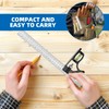 Combination Square Stainless Steel Angle Square, 90 Degree Thickened Multi-Functional