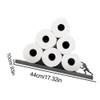 Floating Shelf Toilet Paper Holder Modern Wall Mount Organizer for