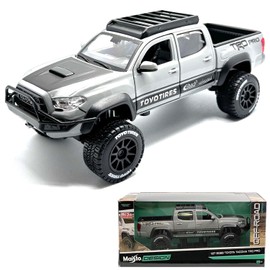 RACE MODEL Bburago 1/27 - Toyota Tacoma TRD Pro Off-Road Collection Signature Diecast (Grey)