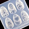 Nail Molds for Charms Halloween Skull Cross Designs Carving Template