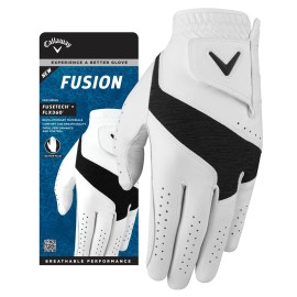 Callaway X Large White Charcoal Sport Gloves Cabretta Leather Breathable Comfort Flexi...