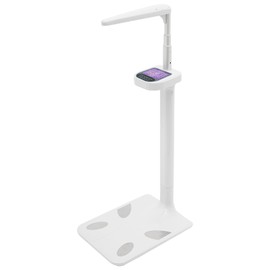 AGULIUM Professional Digital Physician Scale, Ultrasonic Height and Weight Scale Body Fat Analyzer, Smart Medical Scale for BMI Calories Muscle Bone Content, 440lbs Load Capacity