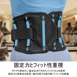 BESTEK 腰 サポーター 腰コルセット 腰用ベルト 腰楽 コルセット 腹巻き 加圧 ベルト 腰痛対策グッズ 腰痛ベルト スポーツ 仕事用 作業用 男女兼用 BTYK100