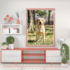 Yellow Labrador Retriever Diamond Art 5D Diamond Painting DIY Kits Full Round Drill Bead Rhinestones by Number Stitch Handmade Arts and Crafts for Living Room Bedroom Home Wall Decor 12x16inch