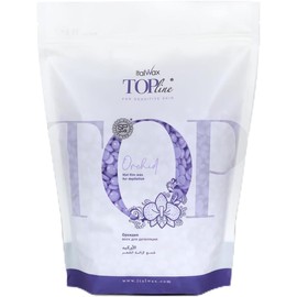 Italwax Top Line Orchid Hard Wax Beads – 750g (1.65 lbs) – Strip-Free Hair Removal Wax, Unscented, Gentle on Sensitive Skin, Ideal for Bikini Line & Underarms, Professional & Home Use