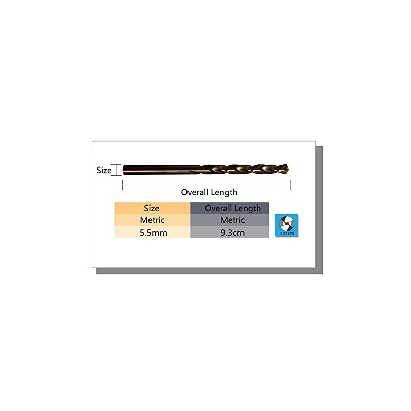 STROTON M42 8% Cobalt Drill Bit for Stainless Steel and