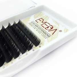 EMEDA Silk False Eyelashes Extensions 0.07 mm Mix J B C D Curl Individual Eyelashes 8-15 mm Faux Mink Eyelash Extension for Salon Use