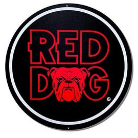 Metal Red Dog Beer Sign
