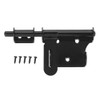 Sliding Bolt Gate Latch Black, 6 Inch Thickening Stainless Steel