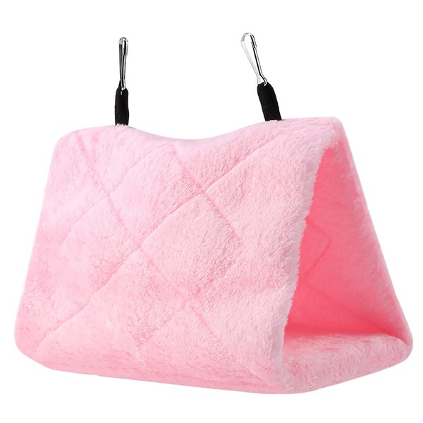 GLOGLOW Soft Plush Hanging Bird Cage, Comfortable Tent, Winter Warm