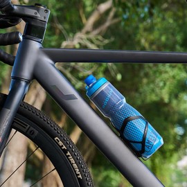 Corki Cycles Heavy Duty Bike Water Bottle Holder, Lightweight Aluminum Cage Shockproof Design for Road Mountain Gravel Bikes, Holds 21-32 oz, 1-Pack Black