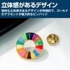 HAMILO SDGs Decorative UN Headquarters Pin Badge Jacket Bag Approx.