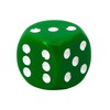 DND Dice Set-Chessex D&D Dice-16mm Opaque Green and White Plastic