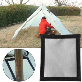 Alomejor Tent Stove Jack Firewood Stove Smoke Fireplace Stove Pipe Ventilation Protection Ring Firewood Stove Tents Anti-scalding Ring