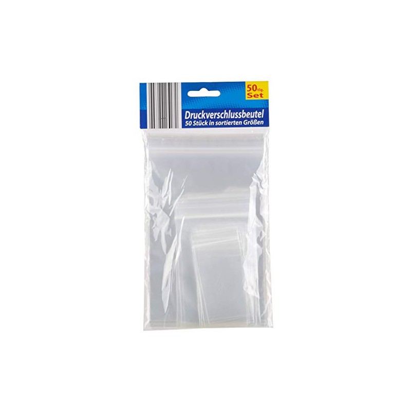 026309WU, Pack of 100 Grip Seal Bags in 3 Sizes,