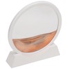 Moving Sand Art Round White Frame 3D High Transparent Glass