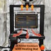 3D Printer Enclosure with Heating Mat Heater & Temperature Control,