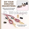 Wokape 120Pcs Alloy Cord End Lock Stopper, Hollow/Column/Bell Rope End