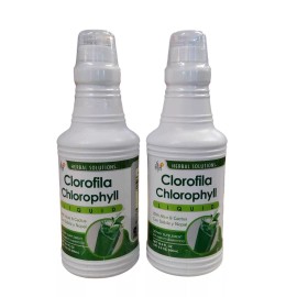 Herbal Solution 2pcs Clorofila de Nopal y Sabila Liquida Chlorophyll - Aloe Vera & Cactus 500ml