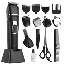 Professional Hair Clippers & Trimmer Set for Men - Waterproof Electric Razor for Nose, Body, Face & Mustache, Cordless Hair Clippers Shavers Grooming Kit