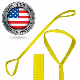 TrustWell Leg Lifter, Rigid, Made in The USA, Mobility Aid for Hip Surgery, Wheelchair, Li - Yellow