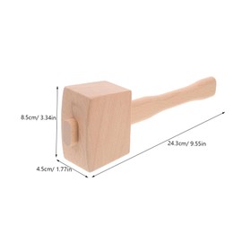 Operitacx Leathercraft Mallet Small Wooden Hammer Compact Woodworking Tool for Woodworking Jewelry Making