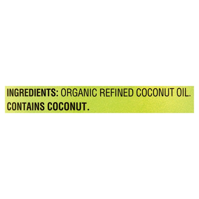 Organic Naturally Refined Coconut Oil with No Artificial Flavors or