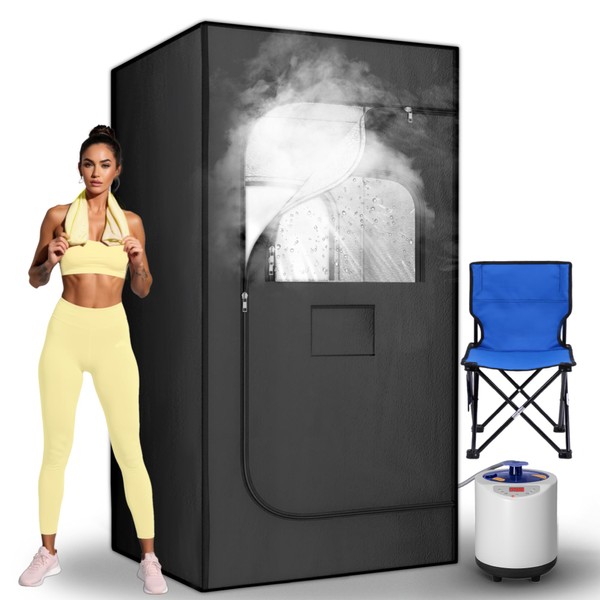 Manastin Portable Steam Sauna, 15 Levels of Foldable Sauna for