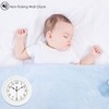 Topkey Silent Wall Clock Kitchen 9 Inch Retro Non-ticking Decorative