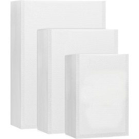 Luontgom Vacuum Sealer Bags, 150 Pack 3 Sizes Precut Bags 6""X10"" 8""X12"" 10""X14"" Vacuum Seal Bags for Food Saver, Vacuum Food Storage Bags for Sous Vide Freezer Vac Storage Meal Prep, CLEAR